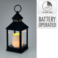 lucerna LED 23x10x10cm sklo/PH ČER s časovačem mix tvarů