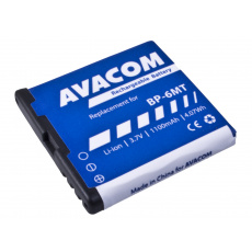 Baterie AVACOM GSNO-BP6MT-S1100A do mobilu Nokia E51, N81, N81 8GB, N82, Li-Ion 3,6V 1100mAh