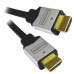 PremiumCord kabel HDMI M/M, zlac.a kovové HQ, 3m