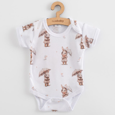 Kojenecké body s krátkým rukávem New Baby For Babies bunny