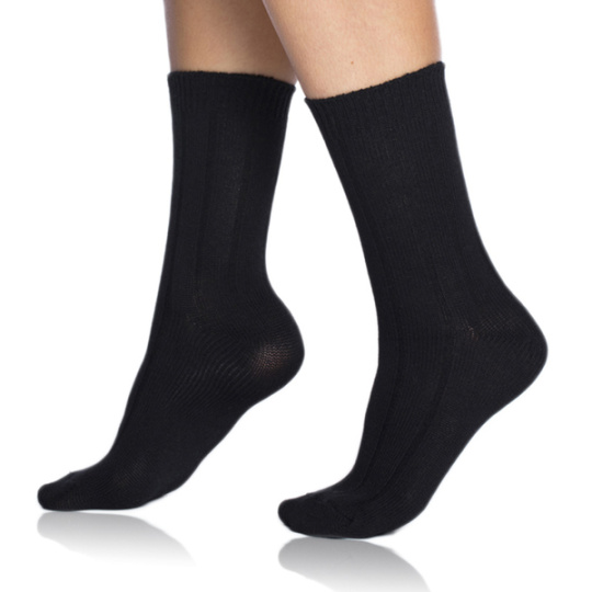 BAMBUS CASUAL UNISEX SOCKS - Zimní bambusové ponožky - černá