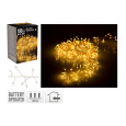 osvětlení vánoční 1m 100LED teplá BÍ, drát