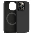 ER POWER Silikonový kryt CARNEVAL SNAP pro iPhone 14 s MagSafe - černá