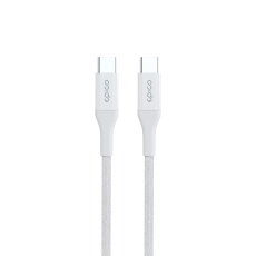 Epico Braided PD Cable 1,2m USB-C to USB-C - bílá