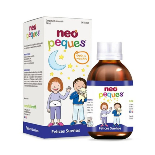 Neo Peques Sladké sny – Přírodní sirup pro děti s meduňkou, lípou, vitaminem B6 a hořčíkem, 150 ml>