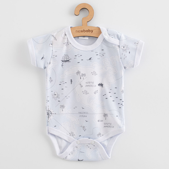 Kojenecké body s krátkým rukávem New Baby For Babies ocean