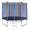 Trampolína 180 cm + síť + žebřík modrá