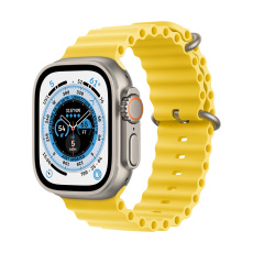 Apple Watch Ultra/49mm/Titan/Sport Band/Yellow Ocean