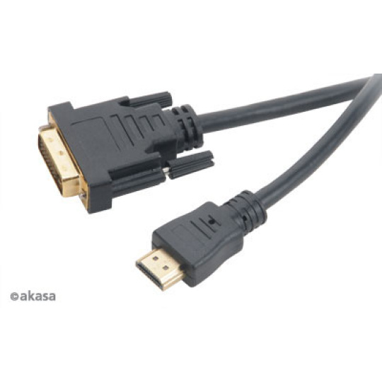 AKASA - DVI-D na HDMI kabel - 2 m