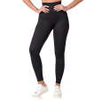 RIB OPTIC LEGGINGS - Dámské módní legíny - černá