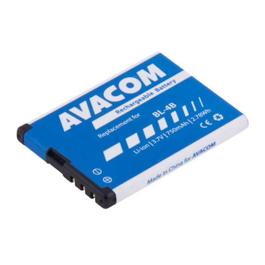 Baterie AVACOM GSNO-BL4B-S750 do mobilu Nokia 6111 Li-Ion 3,7V 750mAh (náhrada BL-4B)