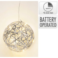 dekorace KOULE 15cm LED STŘ s časovačem
