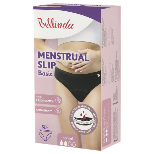 BASIC MENSTRUAL SLIP NORMAL - Mentruační kalhotky - černá
