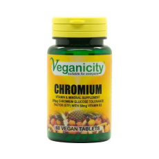 Veganicity Chrom pikolinát 200µg, 60 vegan tablet>
