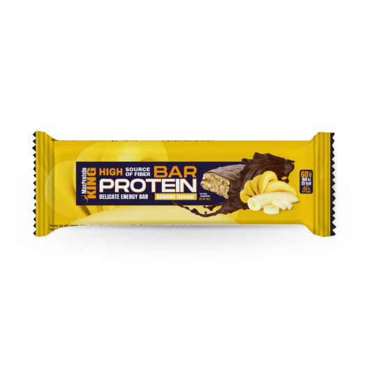 MaxProtein King Protein bar 60g - Banán EXPIRACE