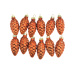 Skleněné šišky (5.5cm) - Oranžové, 12ks