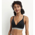 DIM ICONS PADDED TRIANGLE BRA - Dámská vyztužená podprsenka bez kostic - černá