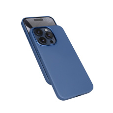 Epico Mag+ kožený kryt iPhone 15 Pro - modrá Epico Mag+ kožený kryt iPhone 15 Pro - modrá