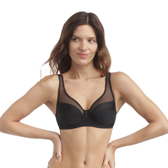 DIM GENEROUS CLASSIC BRA - Dámská podprsenka s kosticemi - černá