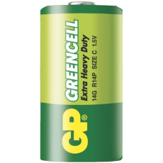 GP baterie zinko-chlorid. GREENCELL C/R14/14G ;2-shrink