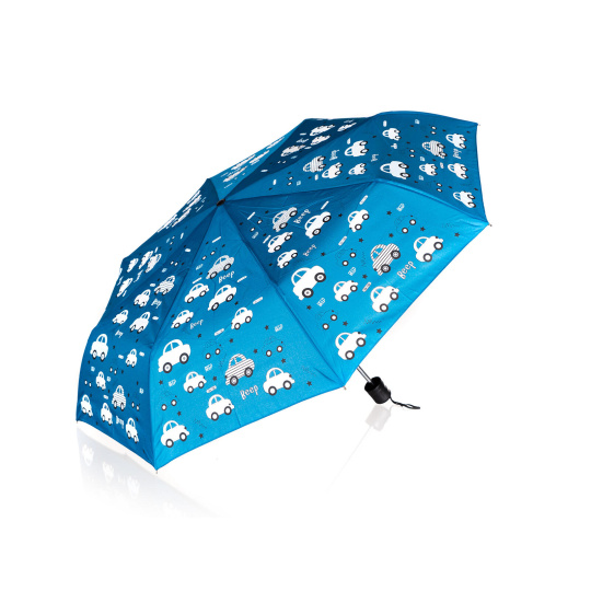deštník 52cm skládací mění barvy MO autíčka