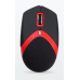 AMEI AM-M101R/Ergonomická/Optická/1 600 DPI/Drátová USB/Černá-červená