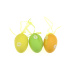 Velikonoční vajíčka 3ks, 5cm, zelené, žluté, oranžové