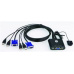 Aten 2-port KVM USB mini, 1m kabely, DO