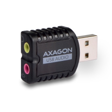 AXAGON ADA-10, USB 2.0 - externí zvuková karta MINI, 48kHz/16-bit stereo, vstup USB-A