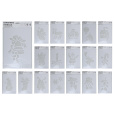 šablona vánoční 35x22x0,2cm PVC BÍ mix dekorů