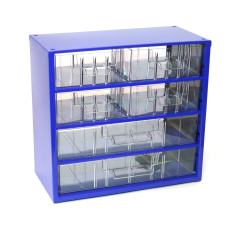 skříňka 2 velikosti 4 stř.,2 vel.zásuvky 30,5x28x15,5cm kov.MO skříňka 2 velikosti 4 stř.,2 vel.zásuvky 30,5x28x15,5cm kov.MO