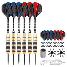 Sada XQMax SET šipky 6x24 g Steel + příslušenství