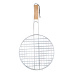 mřížka opékací kulatá pr.30cm BBQ, dřev. rukojeť