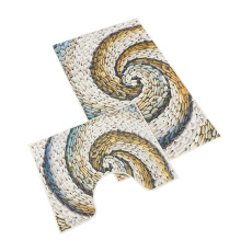 Koupelnová sada předložek 3D 60x100+60x50cm Oblázky béžové Koupelnová sada předložek 3D 60x100+60x50cm Oblázky béžové