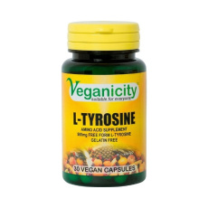 Veganicity L-Tyrosine 500mg, 30 vegan kapslí>