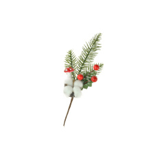 Vánoční dekorace houba muchomůrka na větvičce