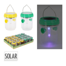 lucerna solární s lapačem hmyzu LED pr.7cm, v.9cm PP/PS mix barev lucerna solární s lapačem hmyzu LED pr.7cm, v.9cm PP/PS mix barev