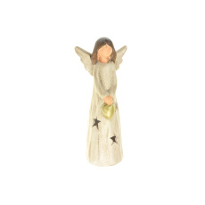 Svítící andílek (24cm) - Se srdíčkem