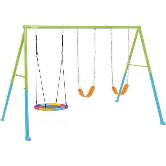 Zahradní houpačka INTEX 44133 SAUCER & SWING 3-FEATURE SET