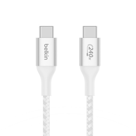 Belkin Boost charge USB-C kabel 240W, 1m, bílý