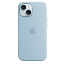 iPhone 15 Silicone Case with MS - Light Blue