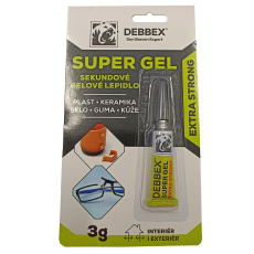 lepidlo vteřinové gelové 3g DEBBEX SUPER GEL