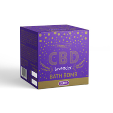 Cannaline CBD Sleep - pěnová koule do koupele s Levandulí