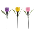 lampa solární pr. 4,8cm, v.30,5cm, 1LED, TULIPÁN, PH mix barev