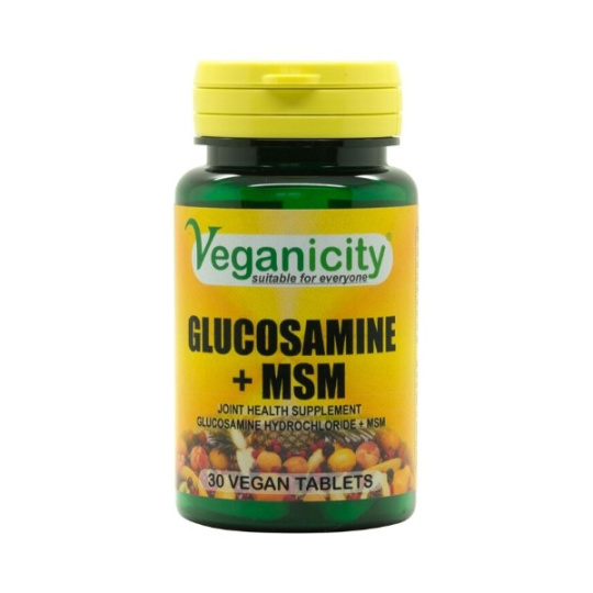 Veganicity Glucosamin HCL + MSM, 30 vegan tablet>