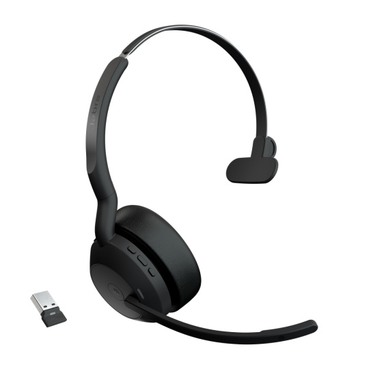 Jabra Evolve2 55/Mono/ANC/USB/BT-USB/Bezdrát/MS/Černá