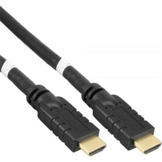 PremiumCord HDMI 4K/60Hz, ethernet, se zesilovačem, 3x stíněná, 2.0 15m