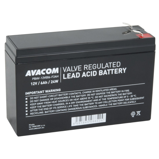 AVACOM baterie 12V 6Ah F2 HighRate (PBAV-12V006-F2