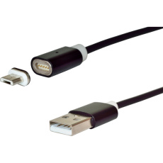 Datový kabel micro USB, magnetický, nabíjecí, 1.8 m