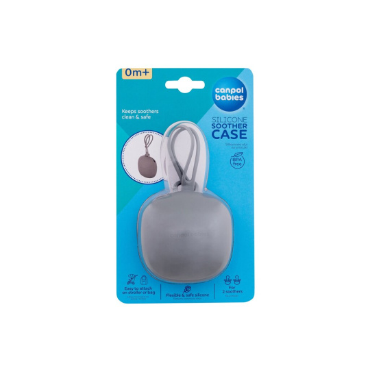 Canpol babies Silicone Soother Case Grey